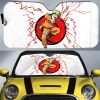 White Young Uzumaki Car Sunshade Custom For Anime Fans