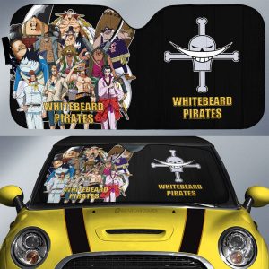 Whitebeard Pirates Car Sunshade Custom Car Accessories