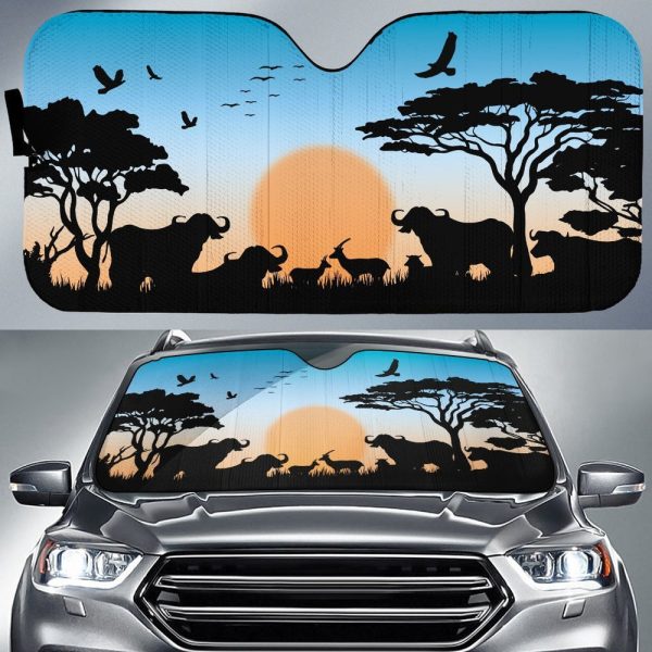 Wild nature in Africa Beauty Sky Custom Car Sunshade