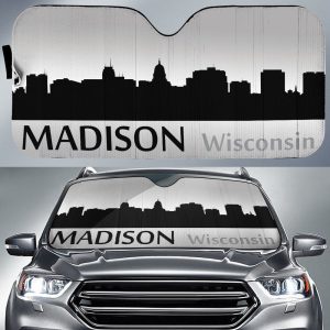 Wisconsin Madison Skyline Car Sunshade Custom Car Accessories