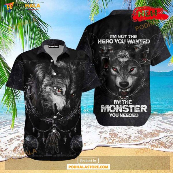 Wolf I Am Not Hero For Summer Hawaiian Shirt