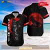 Wolf In Blood Moon Black Red For Summer Hawaiian Shirt