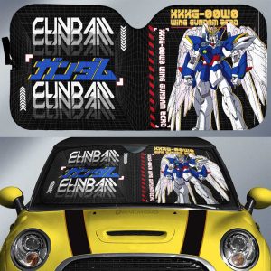 XXXG-00W0 Wing Gundam Zero Car Sunshade Custom Gundam Anime Car Interior Accessories