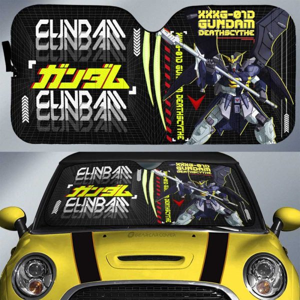 XXXG-01D Gundam Deathscythe Car Sunshade Custom Gundam Anime Car Interior Accessories