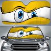 Yellow Curious Car Eyes Sun Shade Custom Car Accessories Funny Gifts