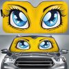 Yellow Cute Car Eyes Sun Shade Custom Cool Car Accessories