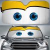 Yellow Cute Car Eyes Sun Shade Custom Funny Car Accessories