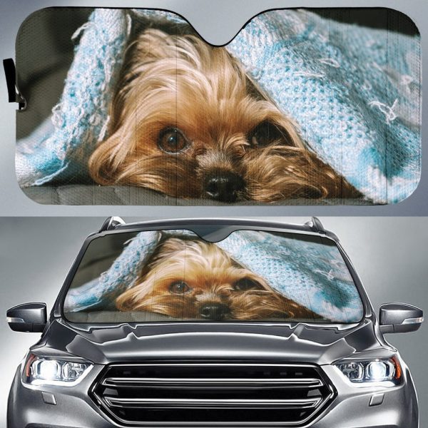 Yorkshire Terrier Car Sunshade Custom Cute Car Accessories