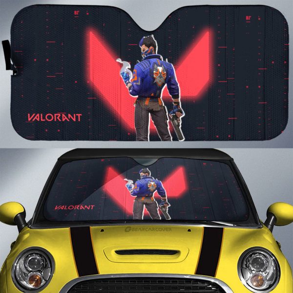 Yoru Car Sunshade Custom Valorant Agent