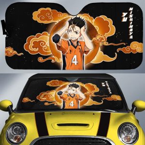 Yu Nishinoya Car Sunshade Custom For Haikyuu Anime Fans