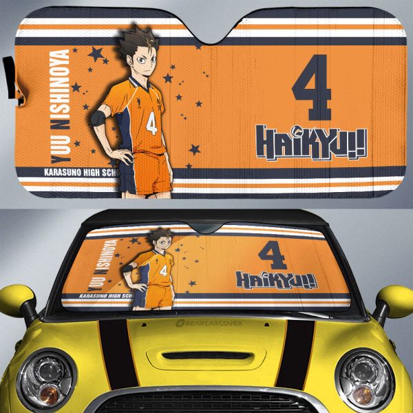 Yuu Nishinoya Car Sunshade Custom Car Accessories