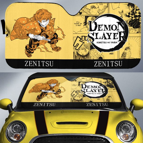 Zenitsu Agatsuma Car Sunshade Custom Car Accessories Manga Style