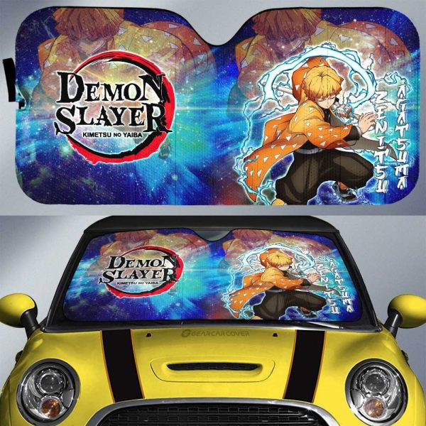 Zenitsu Agatsuma Car Sunshade Custom Characters Demon Slayer Car Accessories