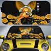 Zenitsu Car Sunshade Custom Demon Slayer Anime Car Accessories