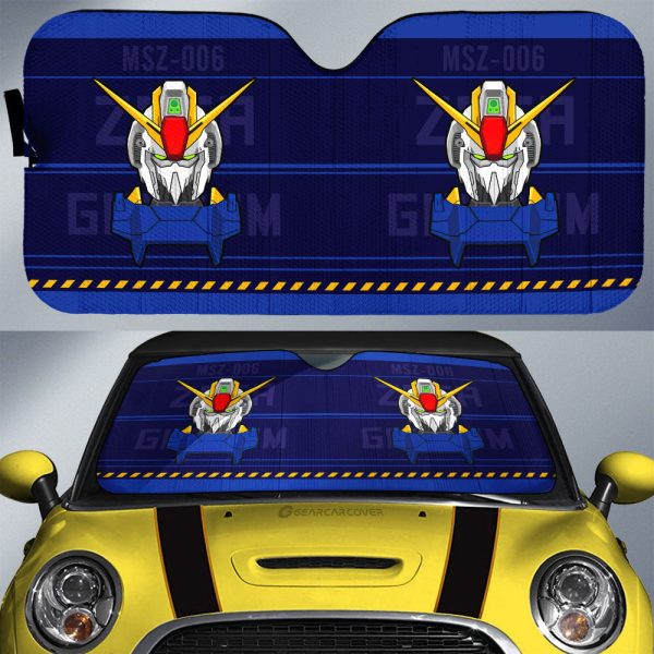 Zeta Gundam Car Sunshade Custom Gundam Anime Car Interior Accessories